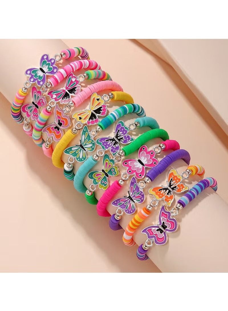 Unewshi 12-Piece Colorful Boho Hippie Friendship Bracelets - Adjustable Woven Flat Beads Bracelets for Women, Girls & Teens  Inspirational Aesthetic Party Jewelry & Stocking Stuffers - Image 4