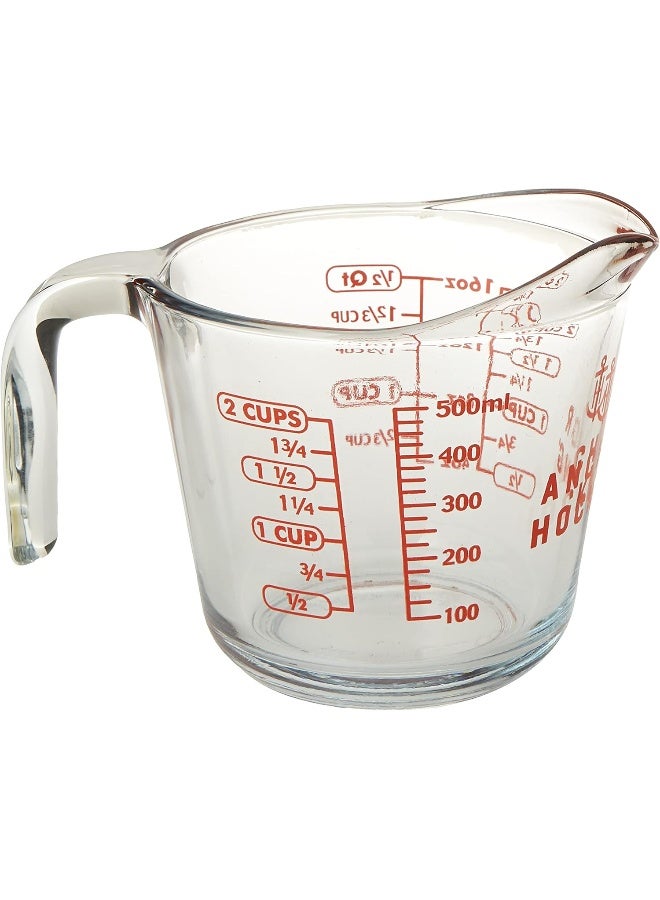Anchor Hocking 16Oz Open Handle Measuring Cup With Red Description - Image 1