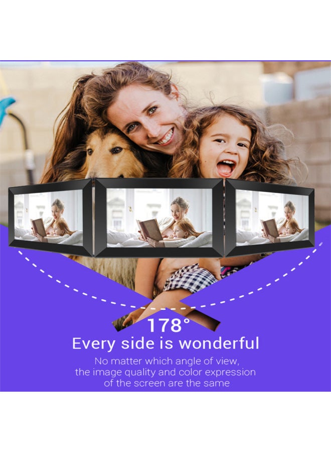 إطار صور Uhale Smart Cloud مقاس 10.1 بوصة، إطار صور رقمي، واي فاي، شاشة لمس للهاتف المحمول - اللون: أسود - Image 4