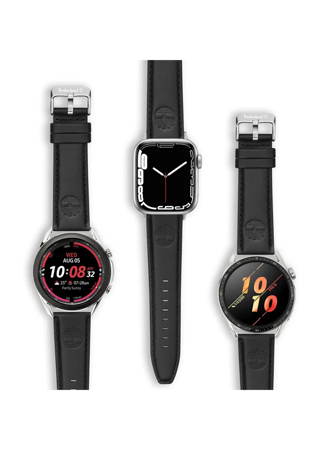 تمبرلاند Universal Replacement Leather Strap For Men And Women Compatible With Apple Watch Series 3-9, SE (38-40-41), Samsung, Huawei Or Quartz Watch With Lug Width Of 20mm