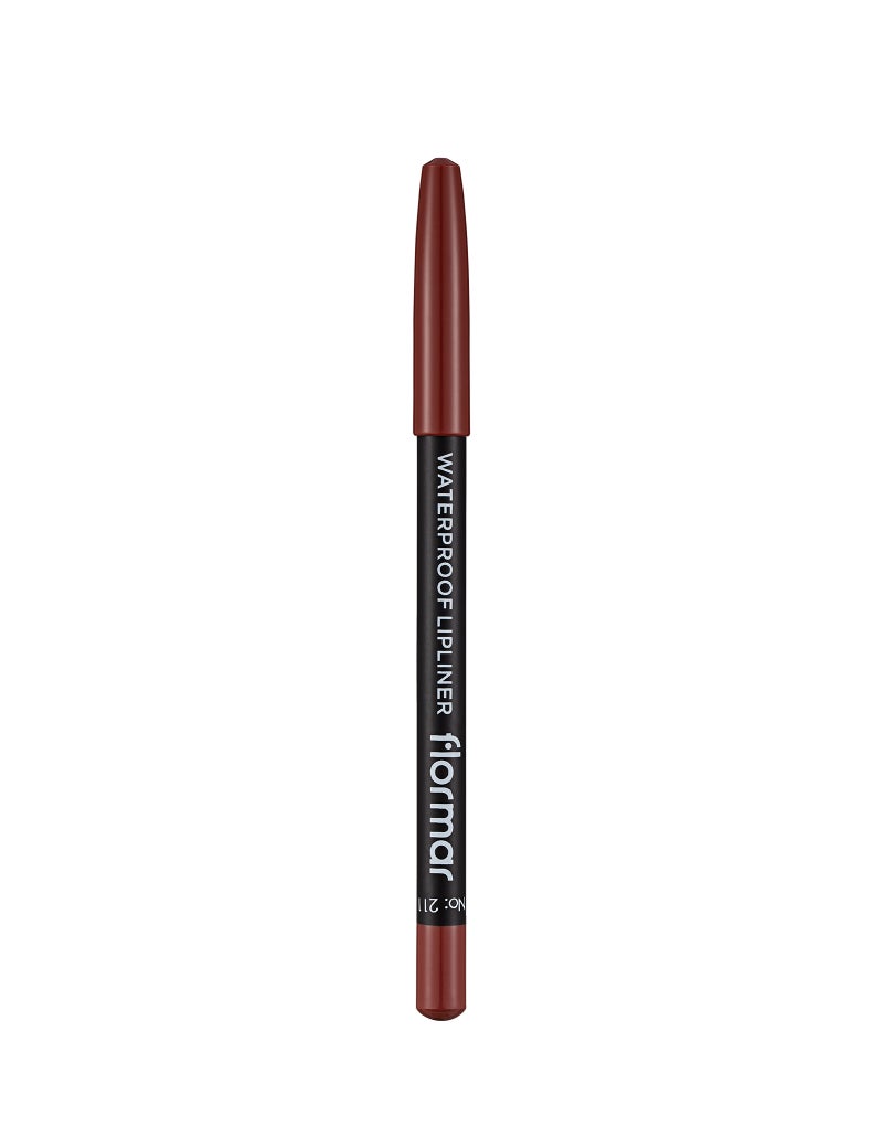 flormar Waterproof Lipliner – 211 Classical Brown – Blendable, Long-Wear, Waterproof, Precise Tip, Smooth 211-CLSSCL BRWN - Image 2