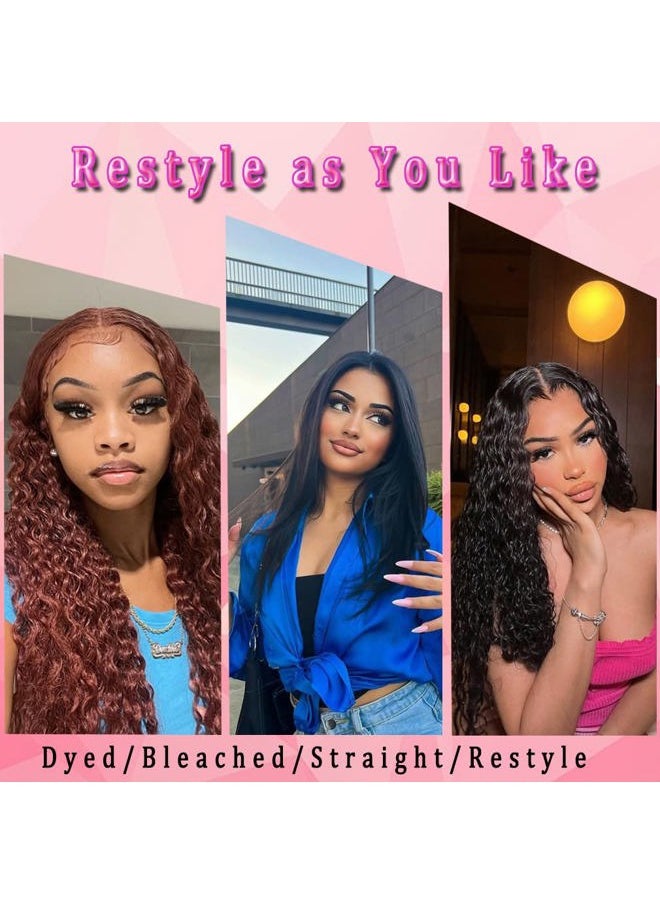 Beautymoon Wet and Wavy Human Hair Weave Bundles 14 16 18 Inch 100% Unprocessed Remy Virgin Hair Bundles 10A Natural Black Water Wave Bundles Human Hair Extension  - Image 4