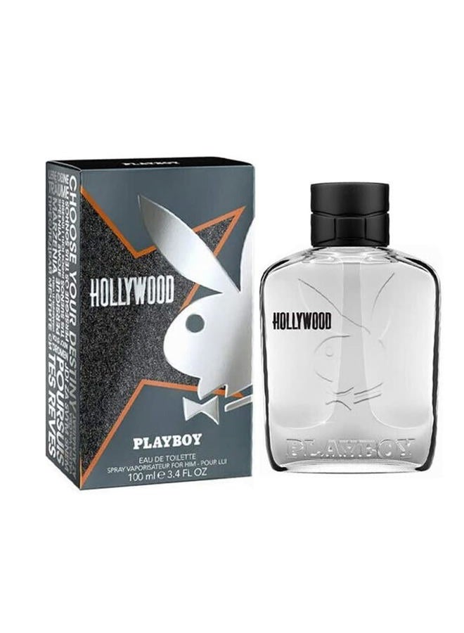 PLAYBOY عطور بلاي بوي هوليوود بخاخ أو دو تواليت 3.4 أونصة / 100 مل للرجال - Image 1