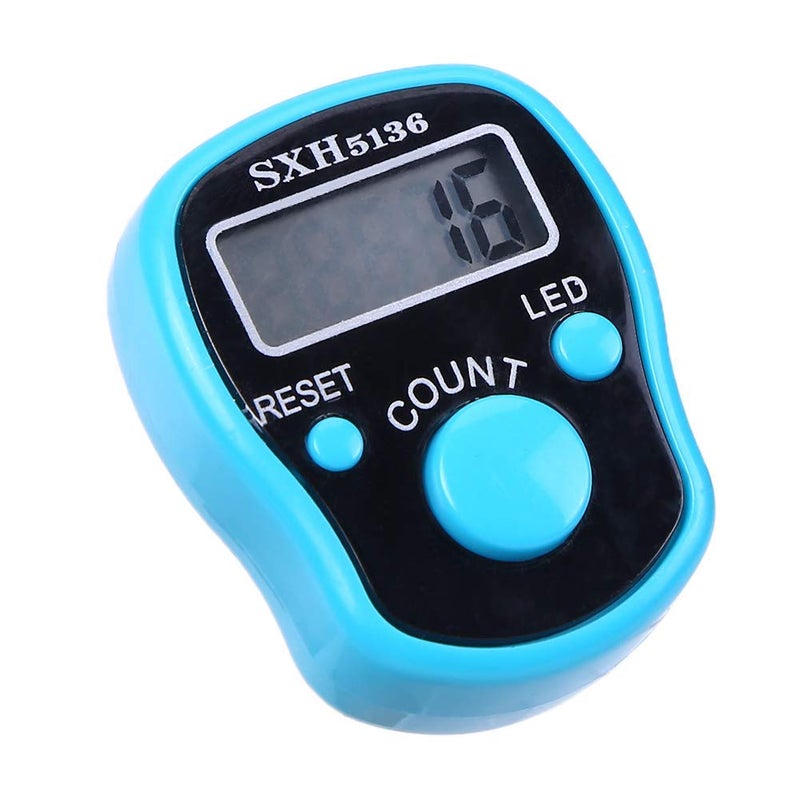 SADVIDHYA Adjustable Finger Ring 5 Digit Electronic Digital Hand Tally Counter with Luminous LED Light Useful for Various Counting Purposes - (Random Color) (1) - Image 1