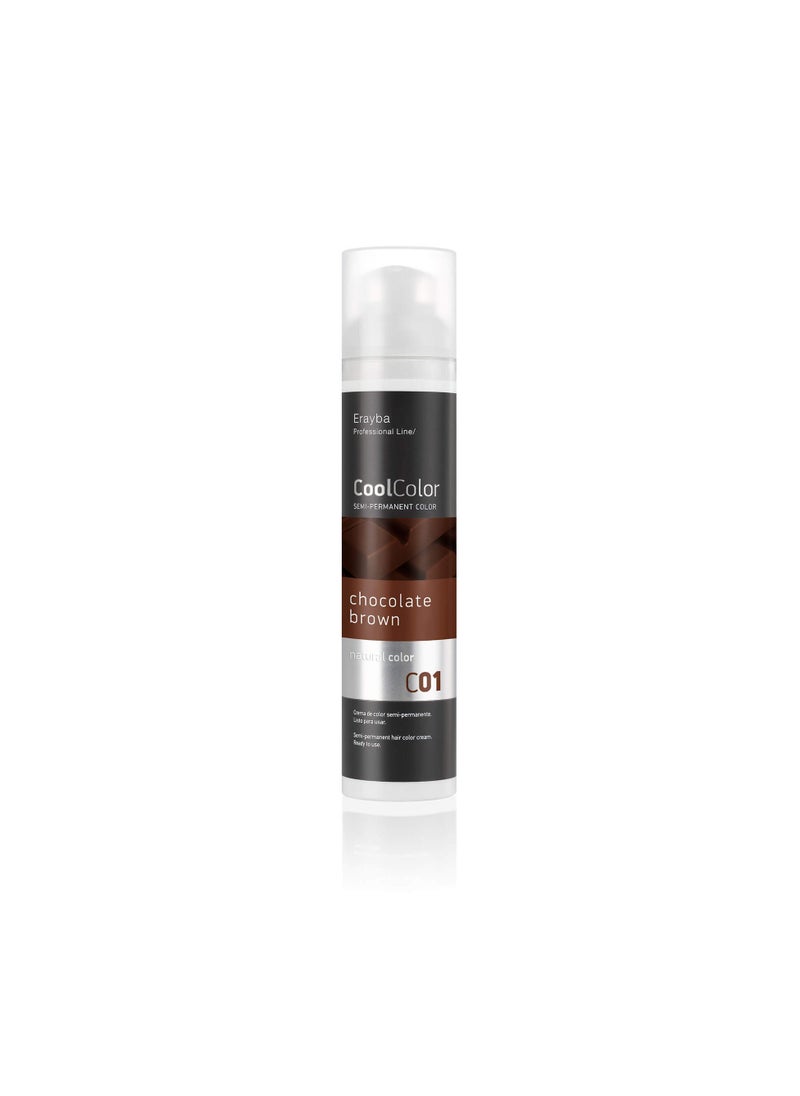 CoolColor Semi-permanent Color Cream C01 Chocolate Brown 100Ml - pzsku/ZA29E55AEE58C2CCC169CZ/45/_/1696627519/561c5b60-b95d-4bc5-8b5b-0028146c1c7c