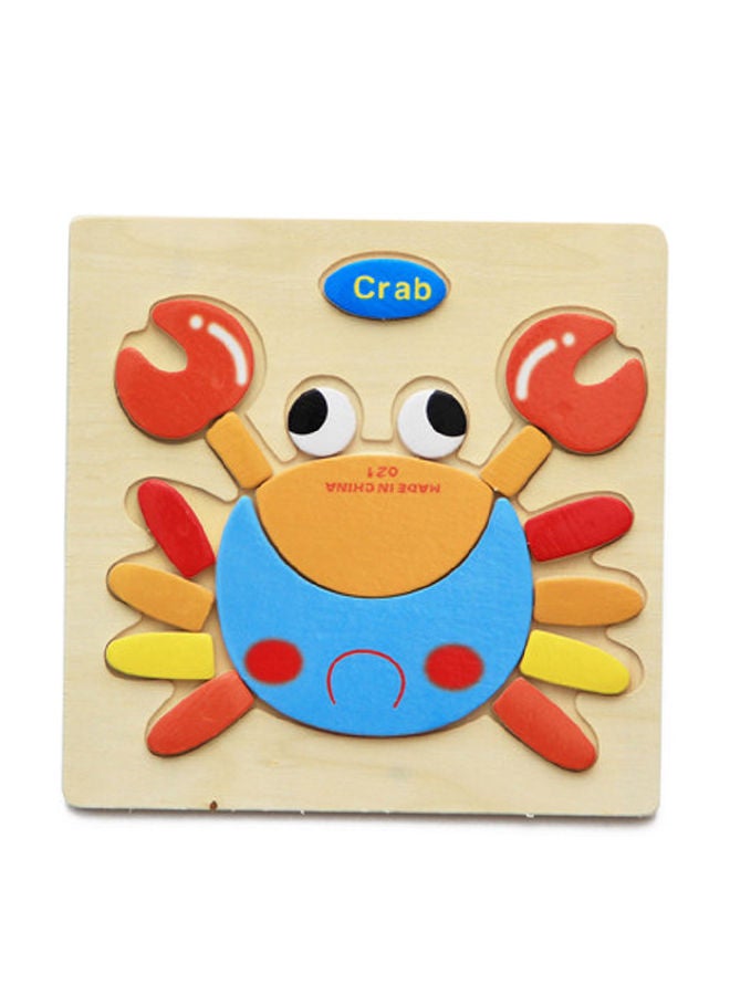 NIBEMINENT Crab Wooden 3D Puzzle 14.8 x 0.5centimeter