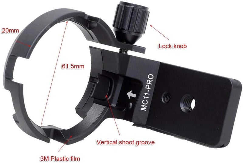 iShoot Lens Collar Tripod Mount Ring Compatible with Canon EF-E Sigma MC-11 Mount Converter Lens Adapter Ring, Lens Support Holder Bracket Bottom is Arca-Swiss Fit Quick Release Plate Dovetail Groove - Image 4