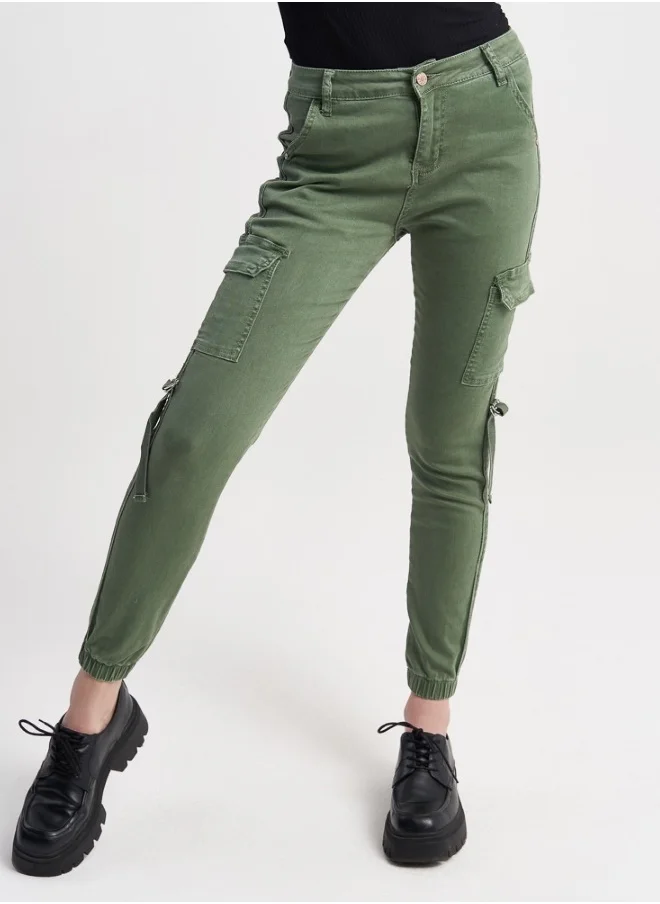 هايليز Hailys Women's Trouser, Khaki