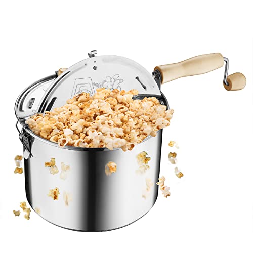Great Northern Popcorn 6251 Original Stainless Steel Stovetop Popcorn Popper  65Quart  by Great Northern PopcornSilver130857PCV 