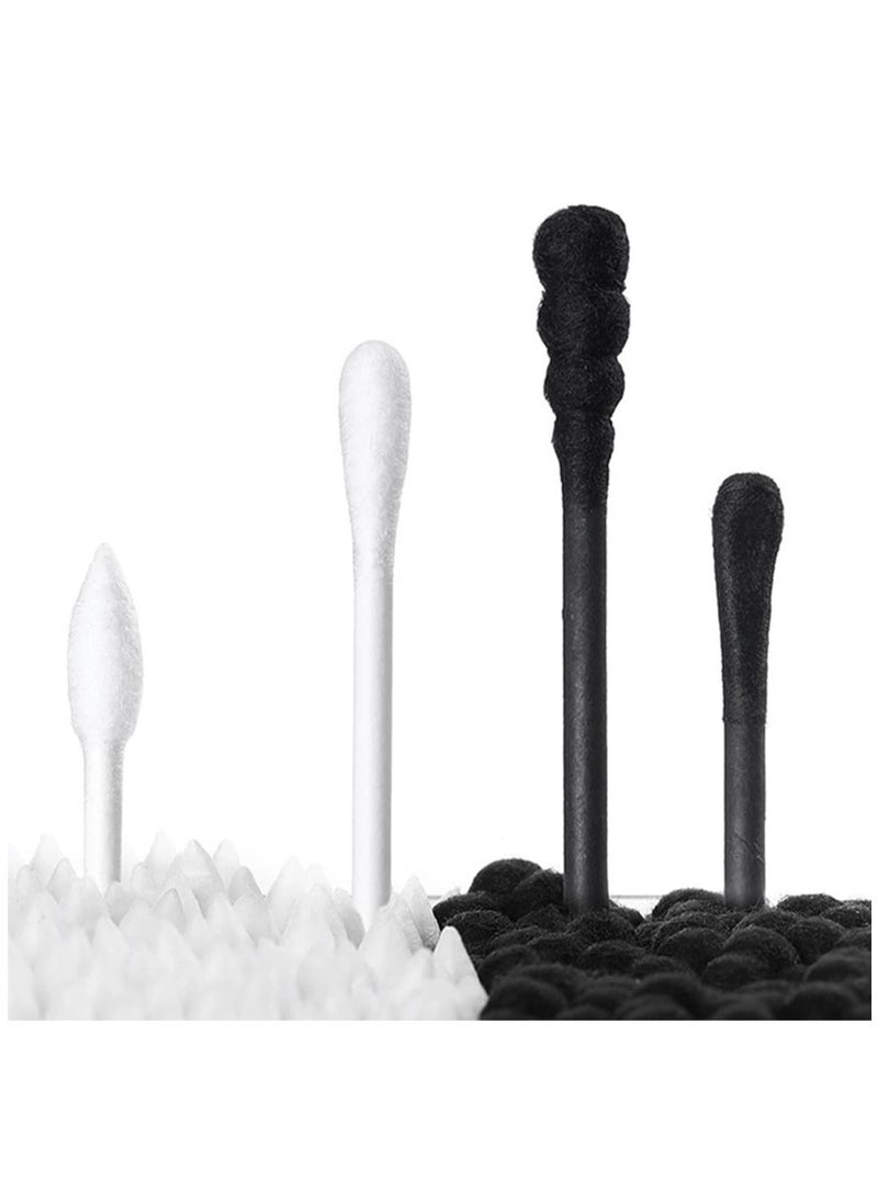 ECVV 300Pcs Double Ended Cotton Swabs Spiral Head Cotton Tips Multipurpose Ear Spoon Cotton Buds with Paper Stick for Makeup Cleaning (White & Black) - pzsku/ZA29EAFCF2641DB6D394DZ/45/_/1718982859/5909ceed-6f14-4146-a8d6-c7ed40ae9227