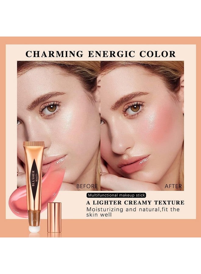 Ruby Face RUBYFACE Liquid Blush Stick with Cushion Applicator, Soft Touch Long Lasting Natural Matte Finish, Silky Cream Face blusher (B1) - Image 3