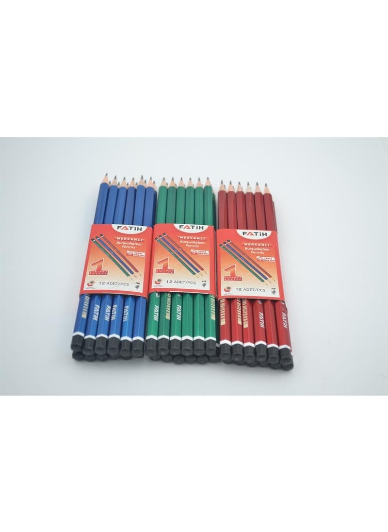 Fatih Pencil 36 Pieces 3 Colors  - Image 4