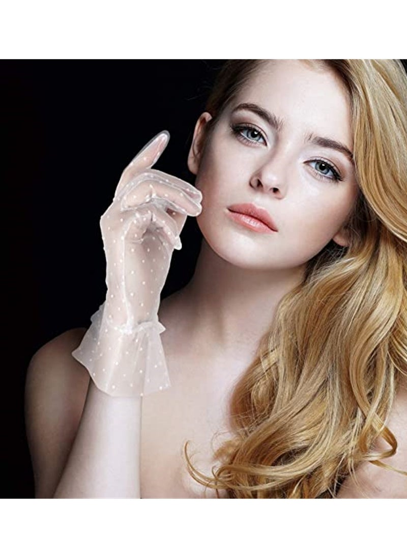 Generic - Elegant Lace Fingerless Gloves for Women Ideal for Weddings Parties and Special Events - Image 1