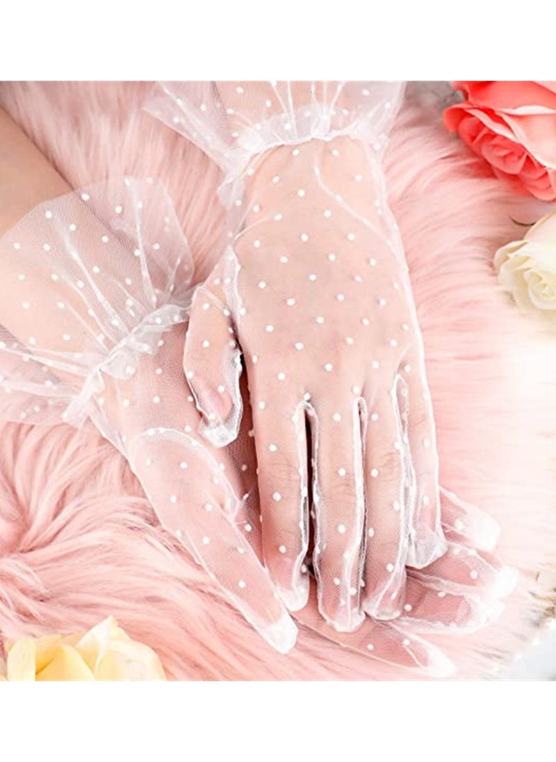 Generic - Elegant Lace Fingerless Gloves for Women Ideal for Weddings Parties and Special Events - Image 1