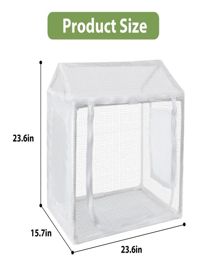 FHWTY Mini Greenhouse for Indoor Plants, Fully Enclosed Mini Indoor Greenhouse with Top Opening, Waterproof Small Indoor Greenhouse for Nursery & Germination - Image 3