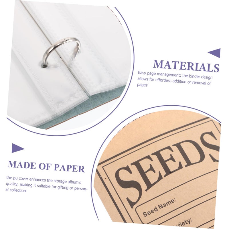 Green Plant Storage Album Binder With Resealable Envelopes For Garden Lovers - Image 4