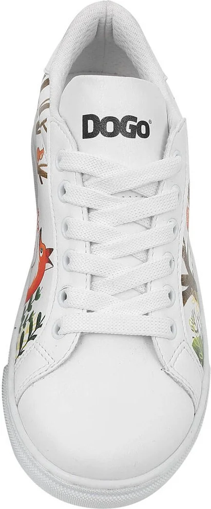 دوجو Unisex Kids Vegan Leather White Sneakers - Better Together Design