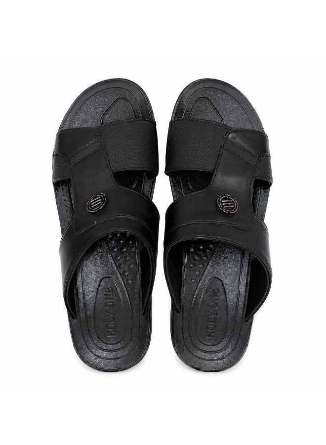 Men's Casual Comfort Slides – Cross Strap Slippers with Cushioned Footbed for Everyday Wear - Image 2