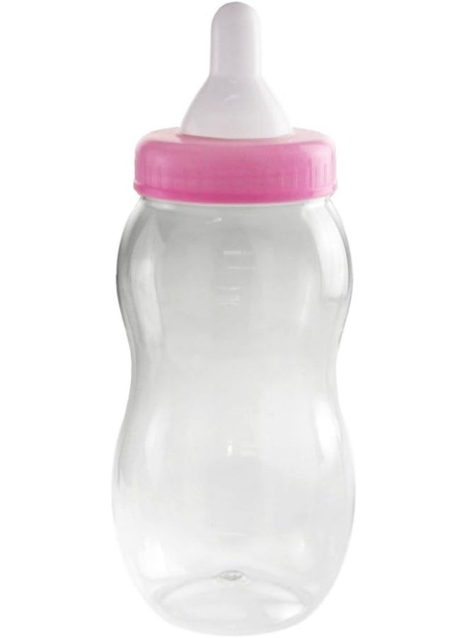 Homeford Jumbo Plastic Baby Milk Bottle Coin Bank, 15-Inch - Light Pink - Image 1