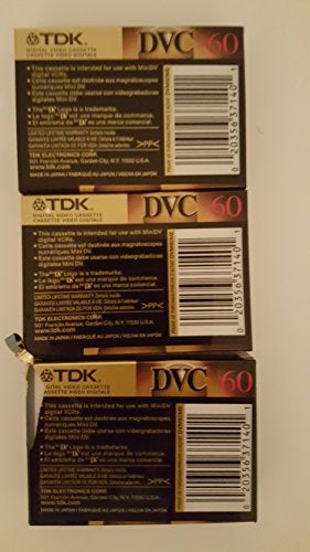 TDK Mini Digital Video Cassette (3 Pack Cassettes) - Image 2