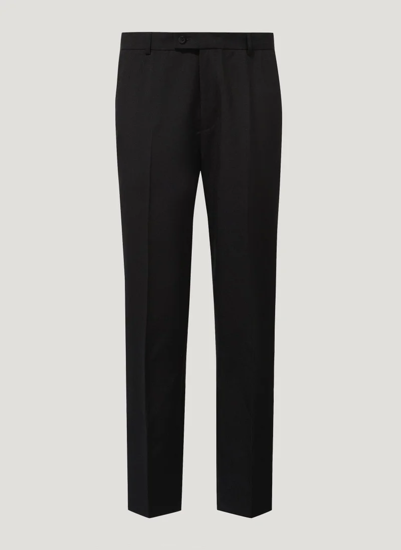 Matalan Taylor & Wright Black Regular Fit Formal Trousers