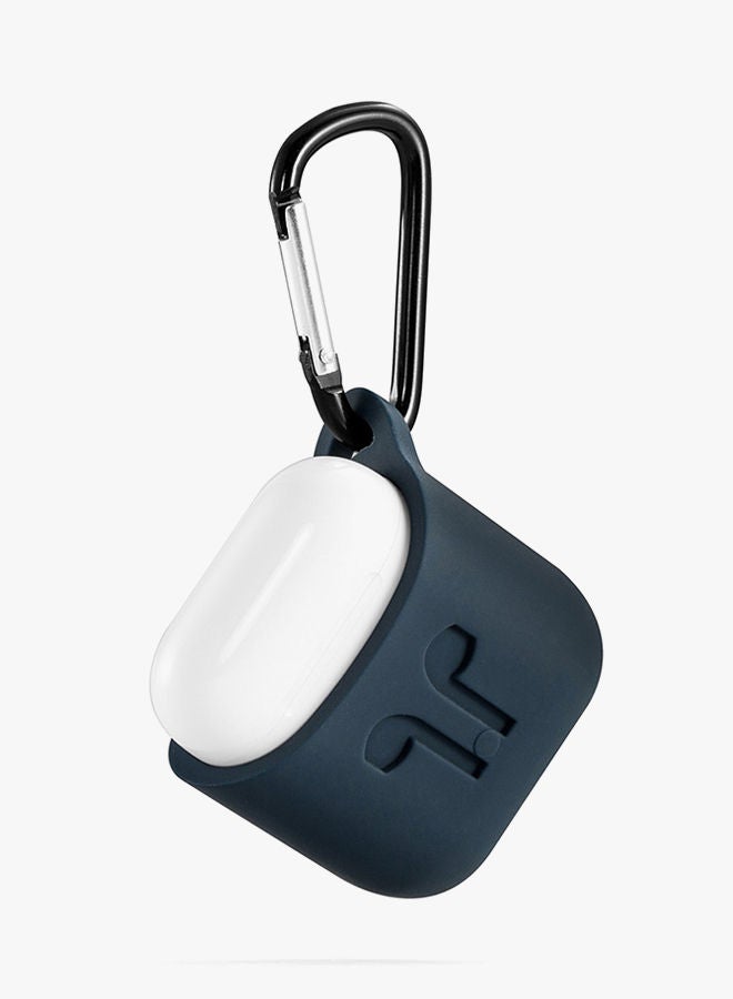 NIBEMINENT Charging Cover Hanging Pouch Case For Apple AirPods With Lanyard Blue - Image 2