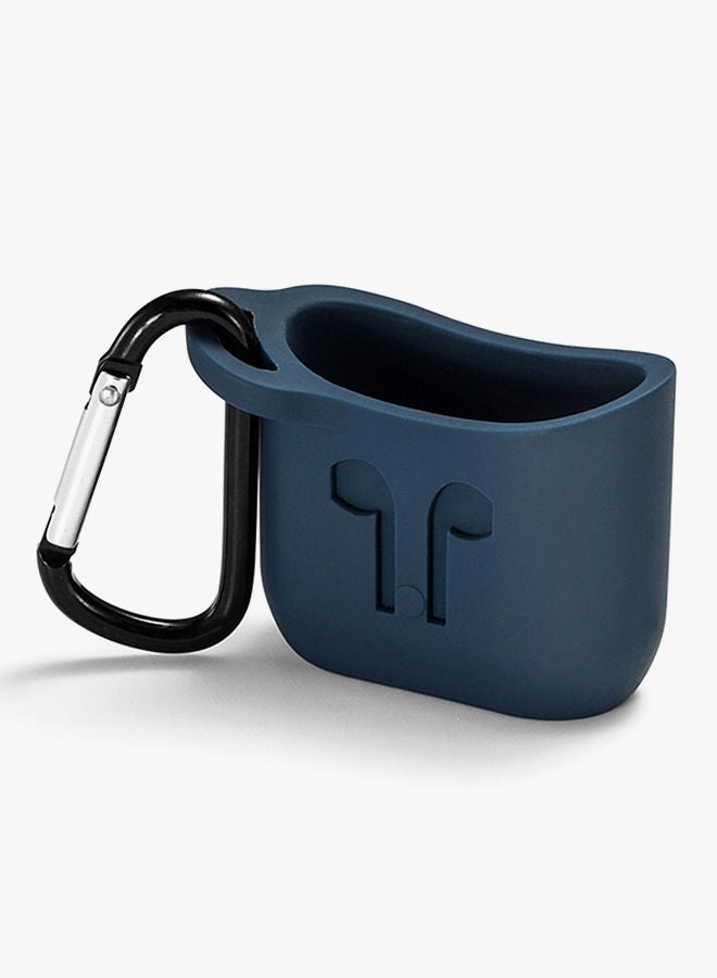 NIBEMINENT Charging Cover Hanging Pouch Case For Apple AirPods With Lanyard Blue - Image 3
