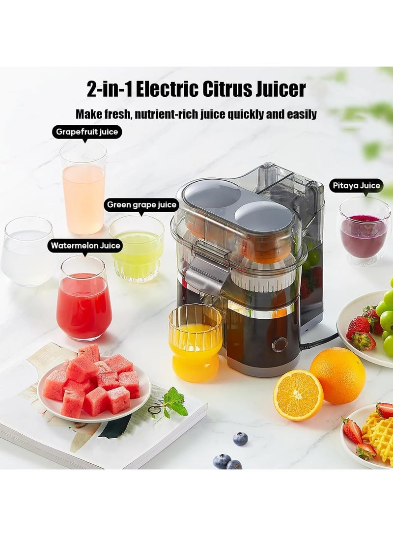 DubaiGallery Hands Free Dual-Head Electric Citrus Juicer, Portable Orange & Lemon Squeezer with USB, Easy to Clean & Use  - Image 3