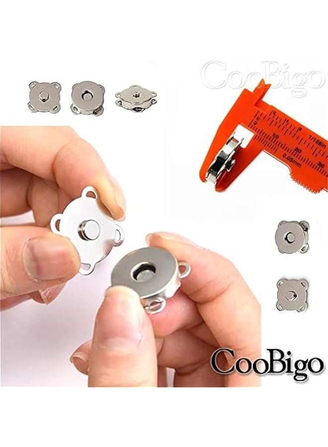 Magnetic Snaps Buttons for Purses Magnetic Closures for Purses Bags Clothes Handbags,Magnetic Purse Closure Fasteners,Sewing on Magnetic Snaps for DIY Craft (15mm) (24pcs Mix) - Image 5