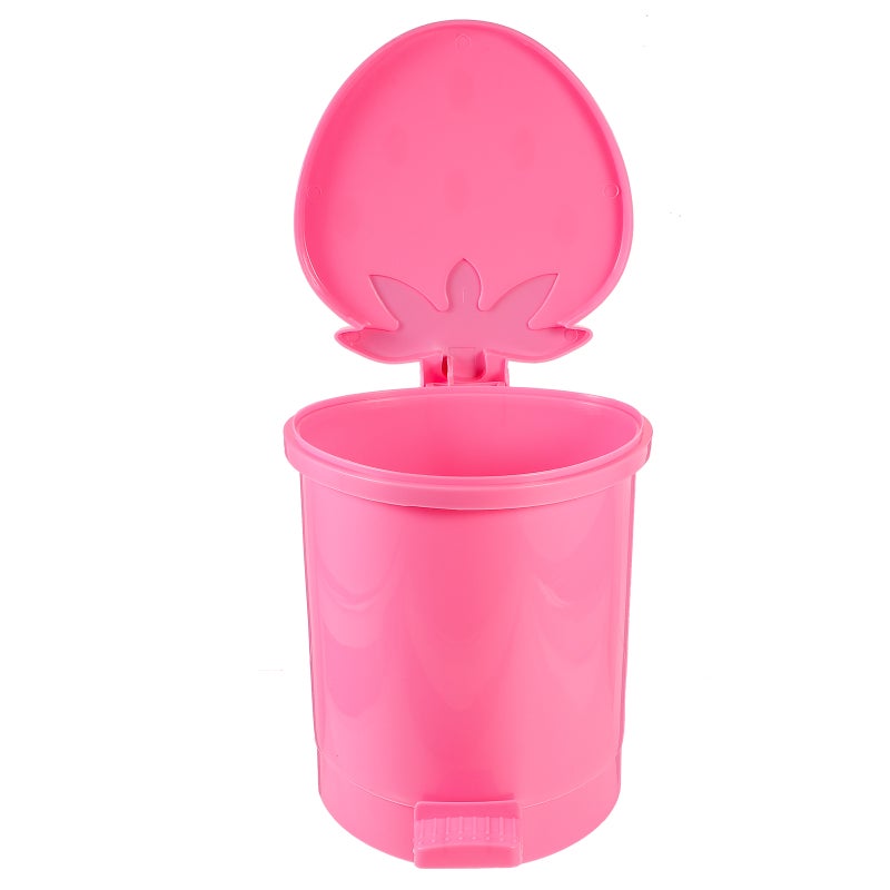 2pcs Countertop Swing Lid Mini Trash Can Trash Bin for Table Desk Car (Random Color) - Image 3
