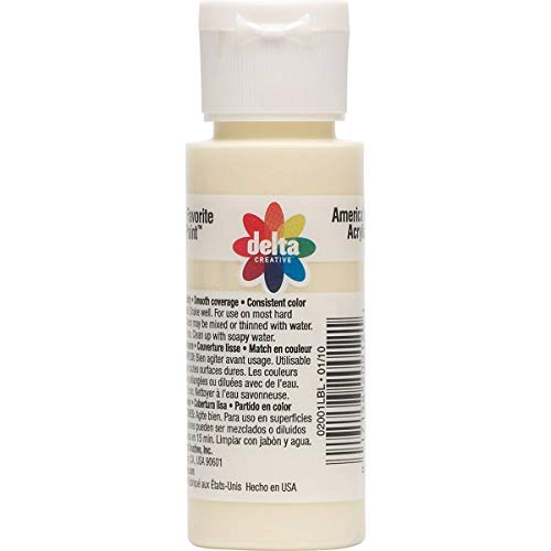 Delta Creative Ceramcoat Acrylic Paint in Assorted Colors (2 oz), 2001, Antique White - Image 2