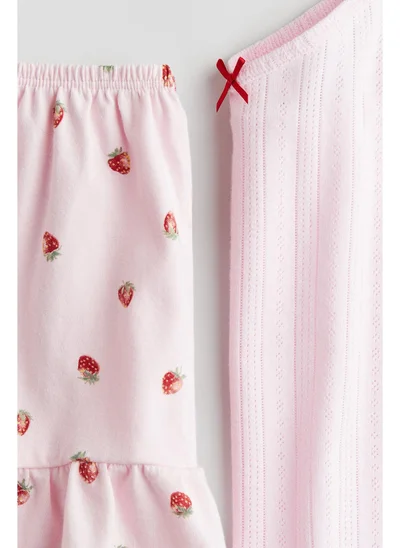H&M Flounce-trimmed cotton pyjamas