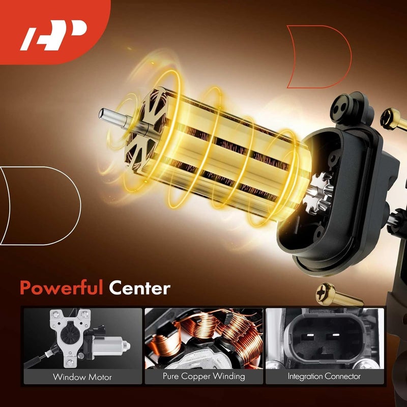 A-Premium Power Window Regulator with Motor for Chevrolet Impala 2000-2005 Front Right Passenger Side - Image 4