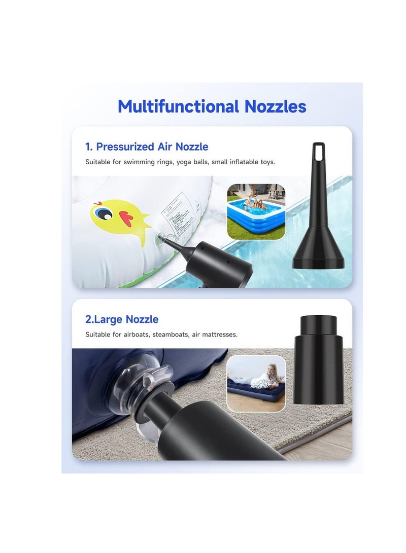 Compressed Air Duster 3-Gear To 51000RPM Electric Air Duster Portable Air Blower With LED Light 6000mAhRechargeable Cordless Air Duster For Computer Keyboard - Image 4