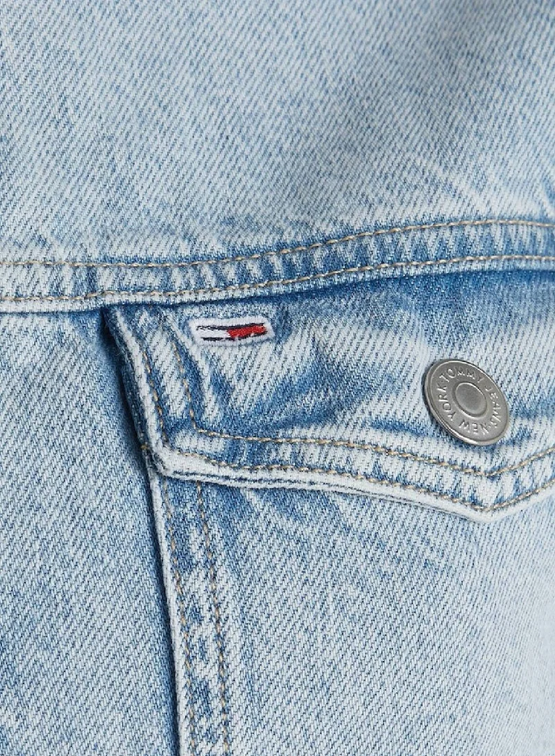 TOMMY JEANS Women's Archive Denim Zip-Thru Boiler Suit -  Rigid denim, Light Blue