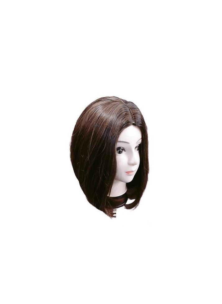 Generic Synthetic Hair Wig Short Straight Brown Fiber Thermal Hair - Image 1