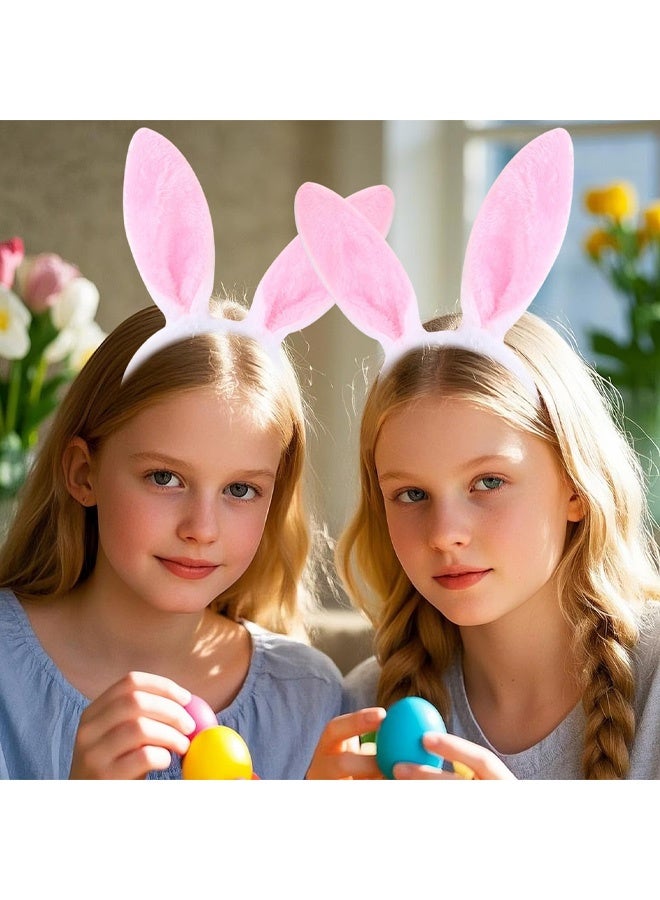 Bunny Ears Pink Headband, Rabbit Ear Accessory, Rabbit Ears Headband, for Ideal Costume for Fancy Dress, for Kids Adults Carnival Party - Image 4