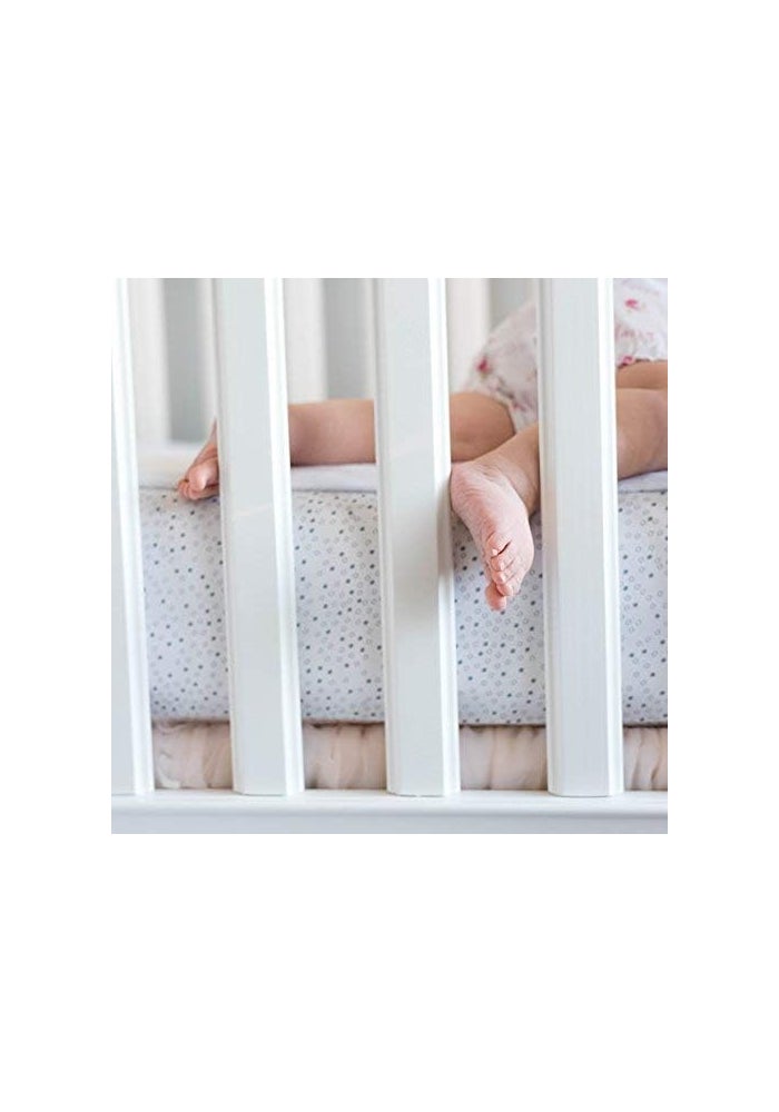 QuickZip Crib Extra Zip-On Sheet - White 100% Cotton - Image 5