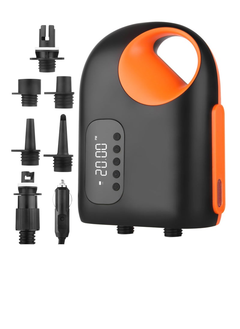 KASTWAVE Electric SUP Pump, 20PSI Paddleboard Air Pump with Auto-Stop, Rechargeable SUP Electric Inflator, 12V DC Car Connector, Ideal for Paddle Boards, Air Tents & Awnings  - Image 1