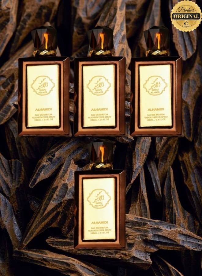 ALHAMIDI 4 Pieces Smou Al Amir Perfume 100ML - Image 1