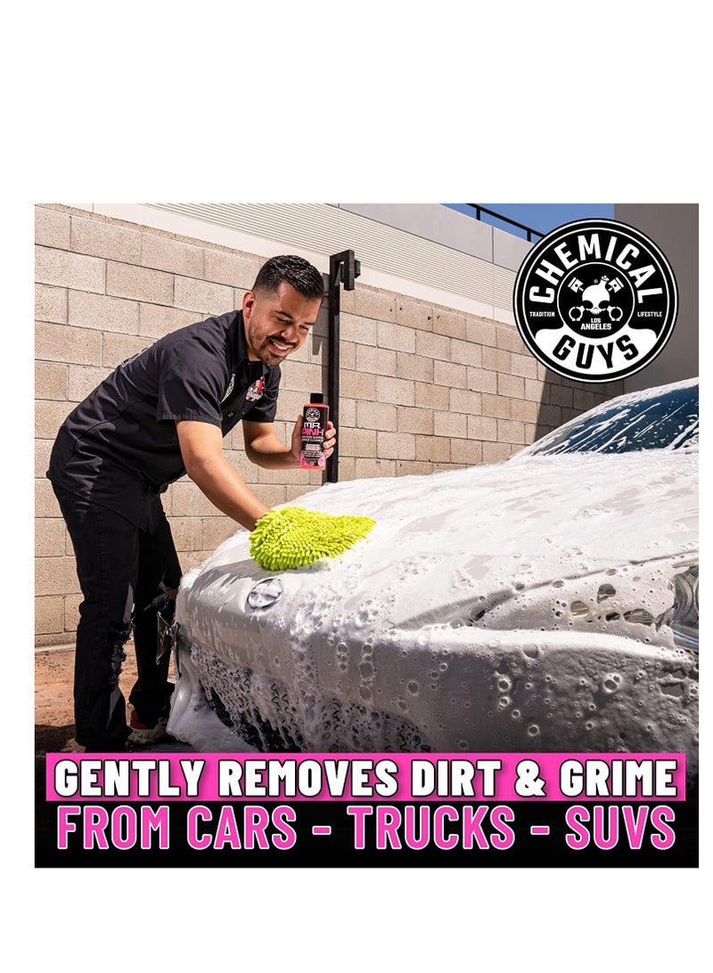 Chemical Guys صابون غسيل السيارات الرغوي CWS_402_16 Mr. Pink من Chemical Guys (يعمل مع مدافع الرغوة أو مسدسات الرغوة أو غسيل الدلو) آمن للسيارات والشاحنات والدراجات النارية والمركبات الترفيهية والمزيد، 16 أونصة سائلة، برائحة الحلوى - Image 4
