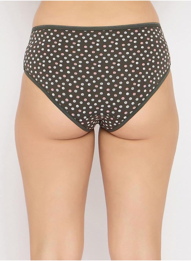 Clovia - Women Pack of 3 Mid Waist Floral Printed Bikini Briefs by Styli - Image 1
