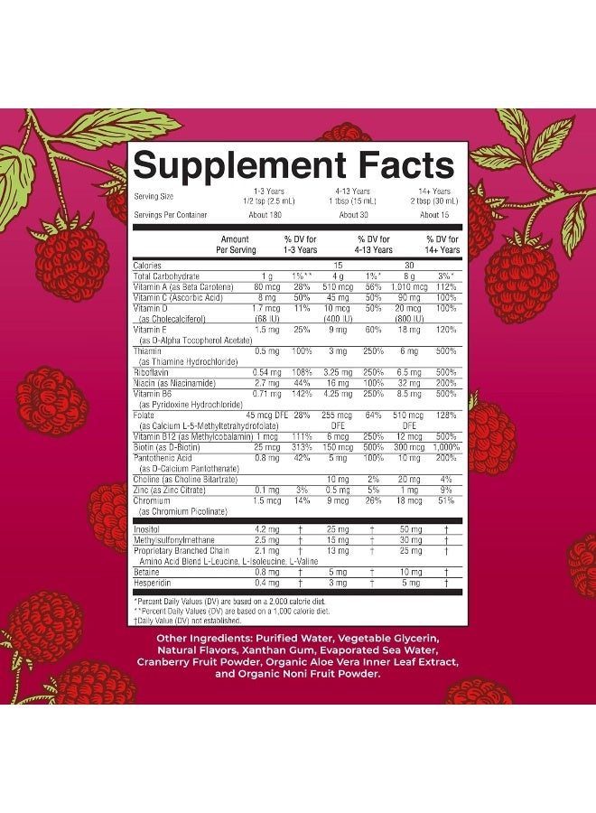 MaryRuth Organics Multivitamin for Women, Men & Kids by MaryRuth's | Liquid Morning Multivitamin | Mens, Womens Multivitamin| Vitamin A C D E B6 B12 Biotin Zinc | Beauty | Vegan | Non-GMO | Gluten Free | 15 Servings - Image 2