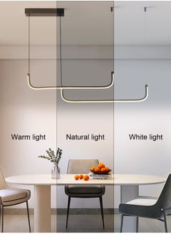 LOOPITYS 90CM - Three color temperature - Modern luxury - Restaurant pendant light, bedroom pendant light, 150cm height adjustable,chandelier  - Image 2