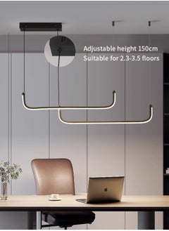 LOOPITYS 90CM - Three color temperature - Modern luxury - Restaurant pendant light, bedroom pendant light, 150cm height adjustable,chandelier  - Image 3