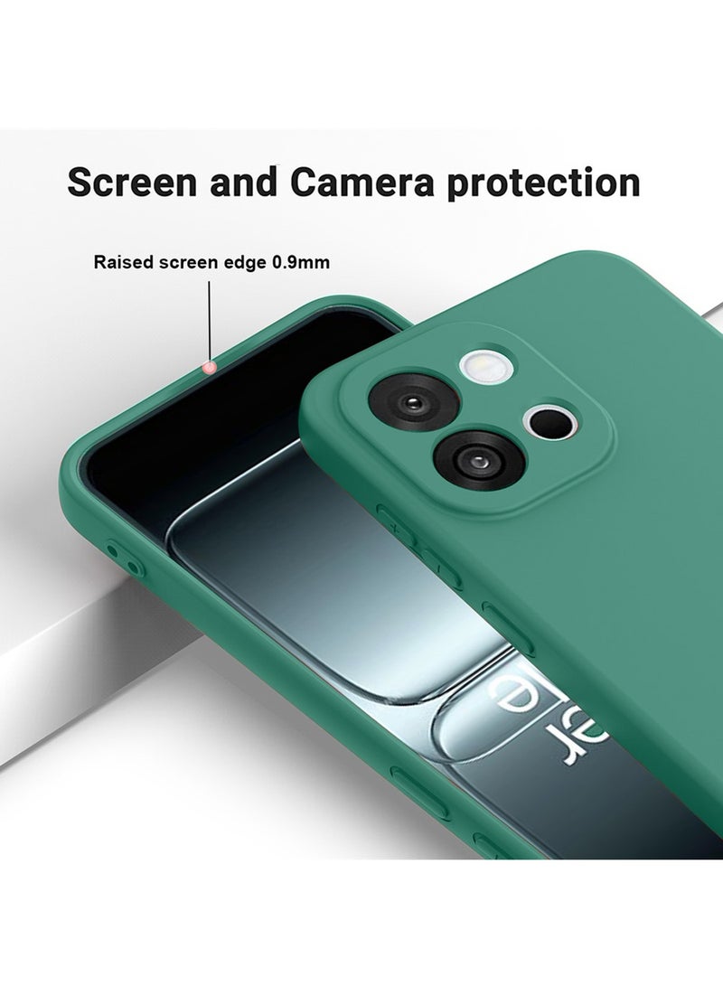 دبليو تيك غطاء واقي مصنوع من السيليكون السائل الناعم بحجم Premium لجهاز OnePlus 13T 5G 2025 (MCRPSN) - اللون الأخضر الداكن - Image 4