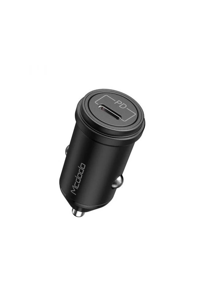 Mcdodo CC-7490 PD USB-C Fast Car Charger 20W  Black - Image 2