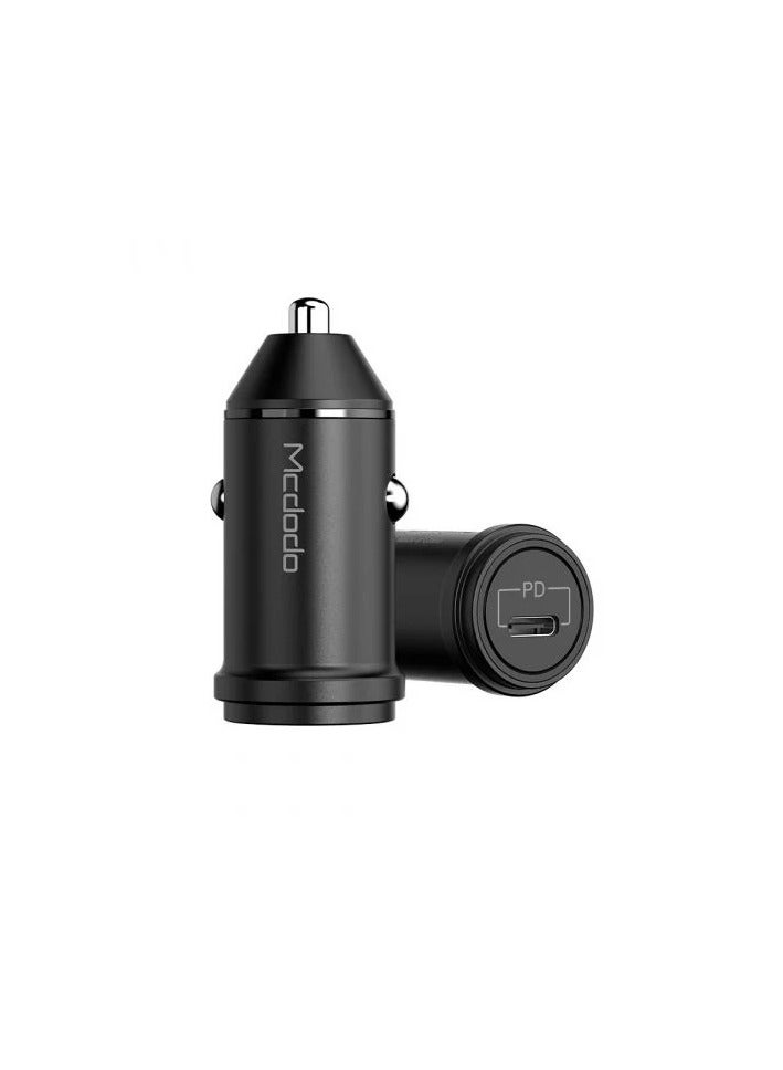 Mcdodo CC-7490 PD USB-C Fast Car Charger 20W  Black - Image 3