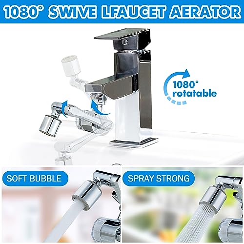 Pure Take Water Filter for Bathroom Sink 1080 Rotating Swivel Faucet Extender Water Purifier for Sink Remove Chlorine, Taste,Odor More Than 99% Relieve Dry, Rough&Itchy Senstive Skin - Image 5