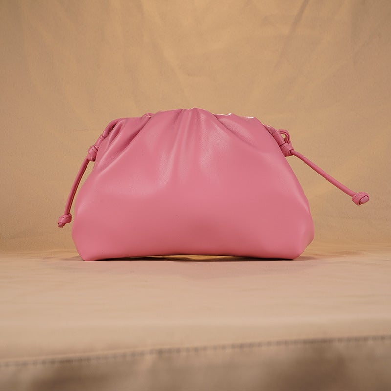 2025 Cloud Bag Pleated Dumpling Bag Women'S Commuter Handbag Solid Color Simple Shoulder Crossbody Bag Trend - Image 2